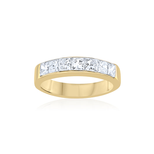 18K Yellow Gold Diamond Band ~ 1 ½ Ct