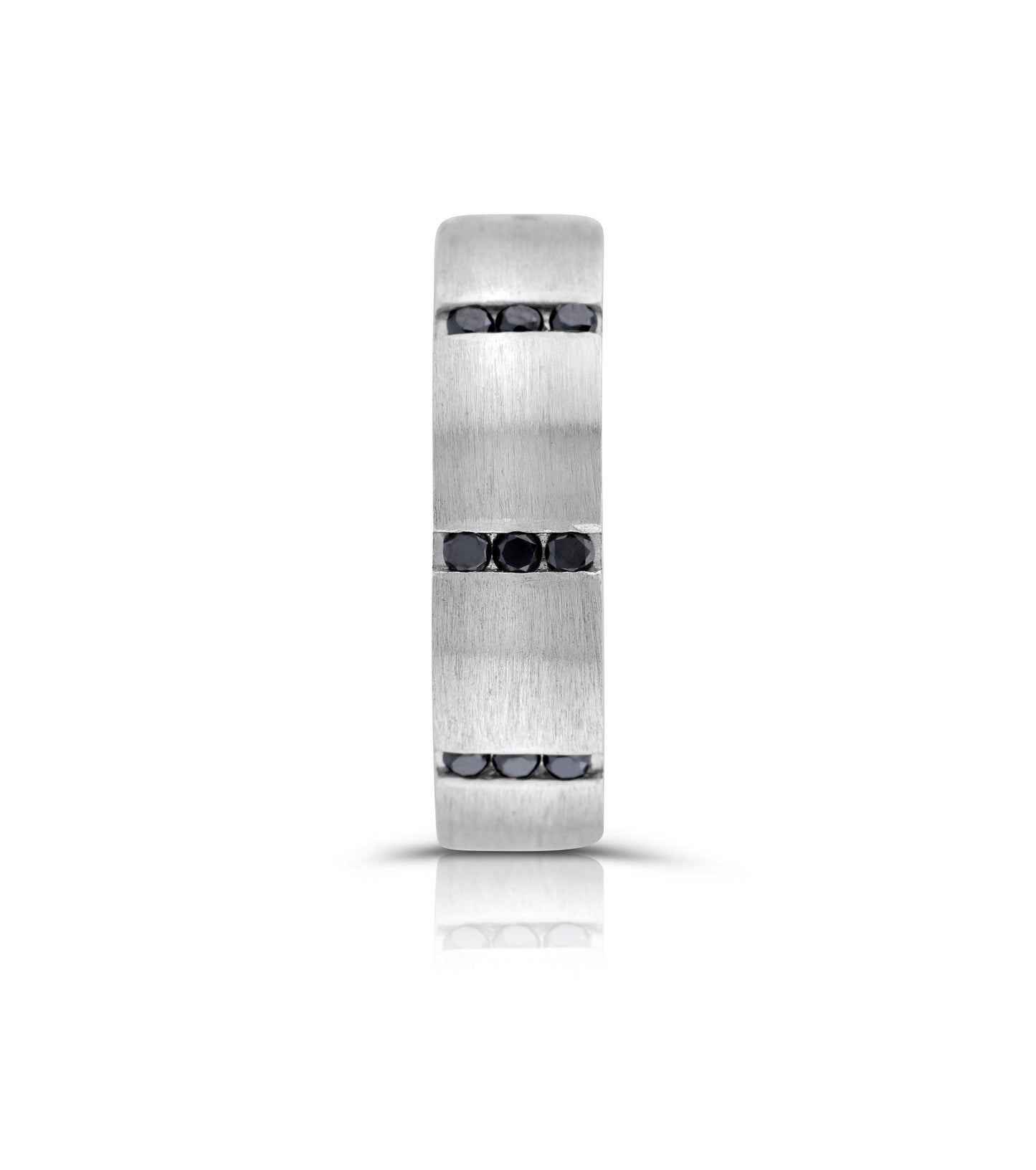 Platinum Black Diamond Men’s Band ~ 1 Ct