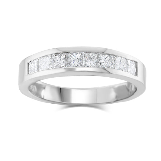 Platinum Diamond Wedding Band ~1 Ct