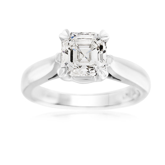 Platinum Diamond Classic Engagement Ring 1.12 Ct