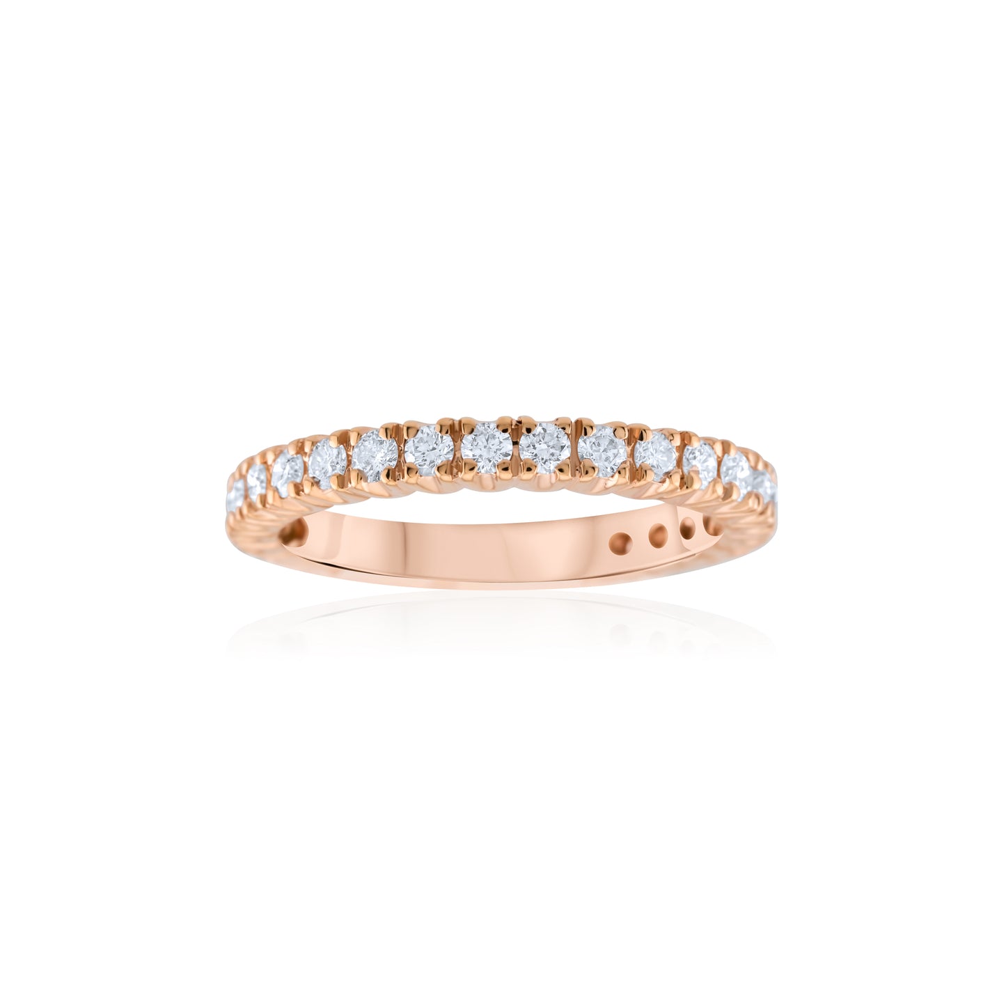 14K Rose Gold Diamond Classic Band ~ 1 Ct