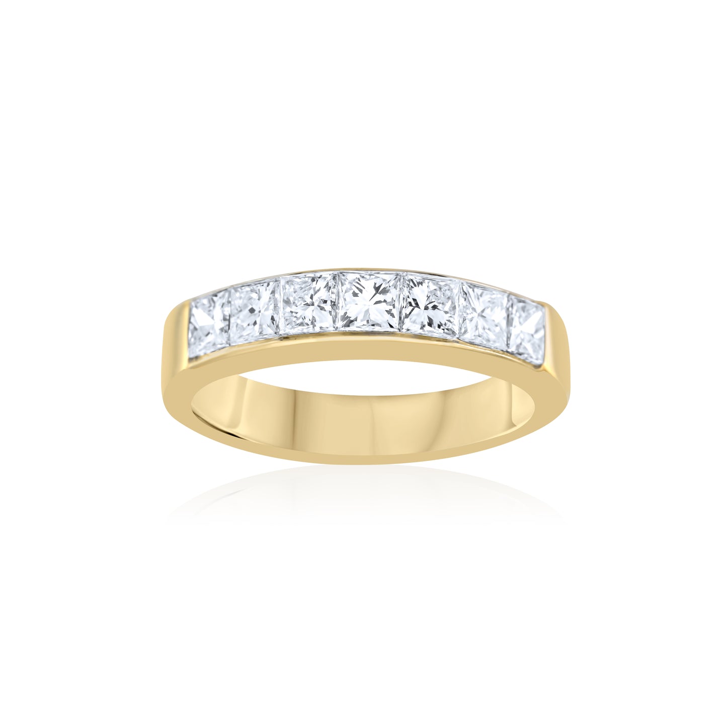 18K Yellow Gold Diamond Band ~ 1 ½ Ct