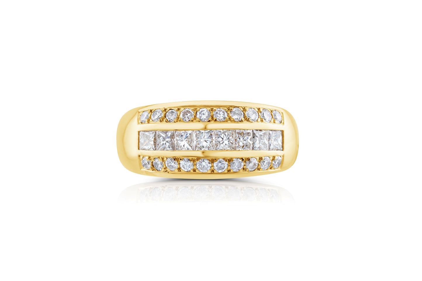 14K Yellow Gold Diamond Men’s Band ~ 2 Ct
