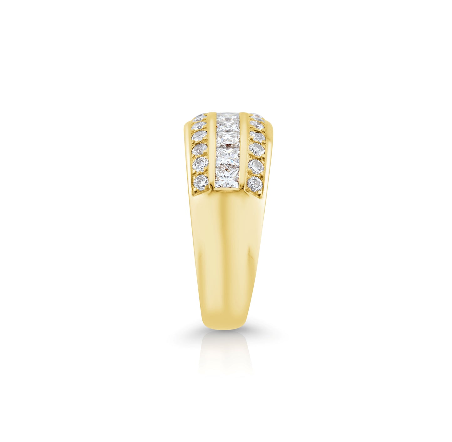 14K Yellow Gold Diamond Men’s Band ~ 2 Ct