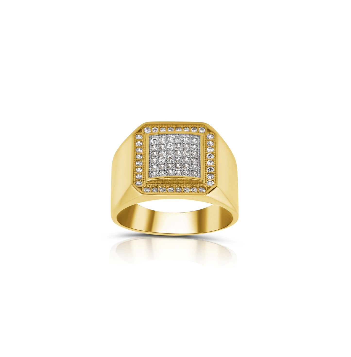 14K Yellow Gold Diamond Men’s Ring ~ ½ Ct
