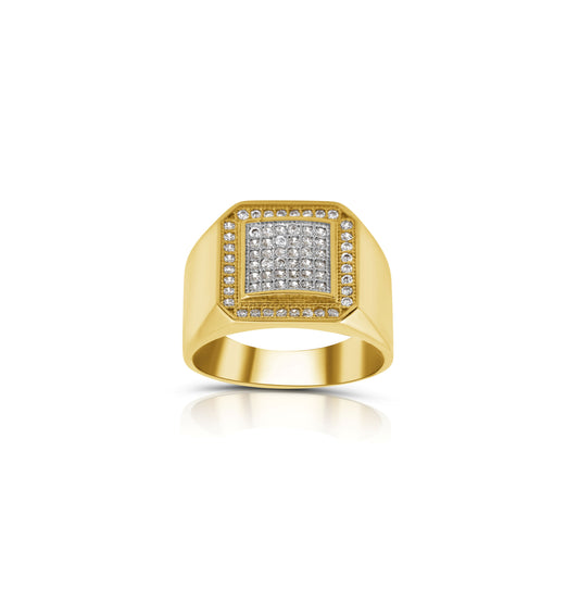 14K Yellow Gold Diamond Men’s Ring ~ ½ Ct