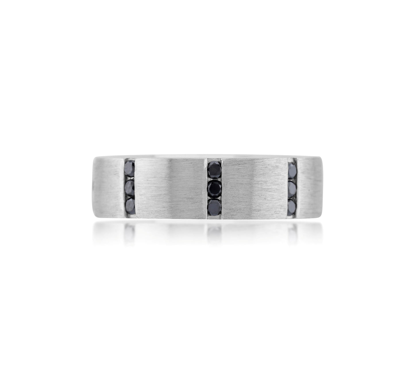 Platinum Black Diamond Men’s Band ~ 1 Ct
