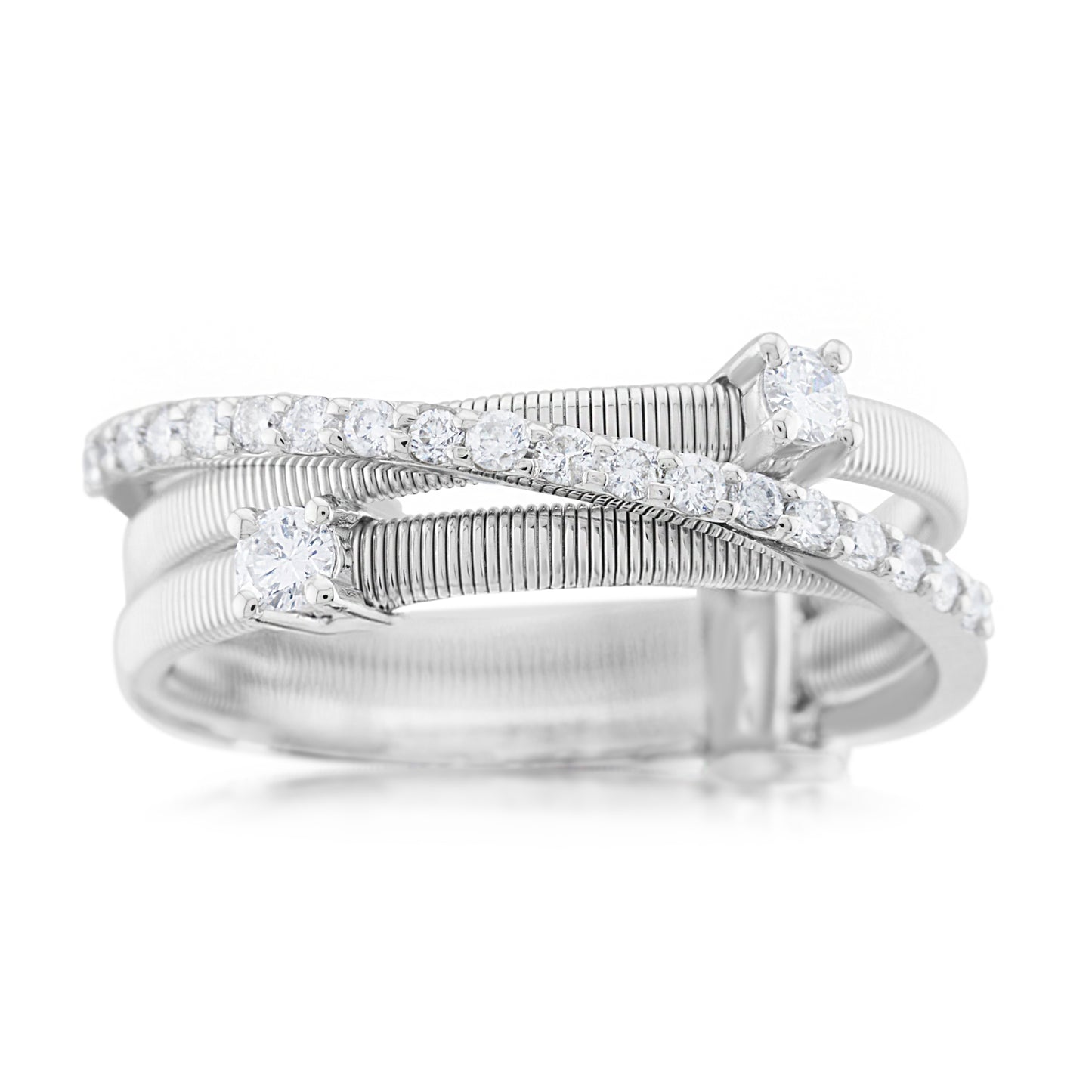 14K White Gold Diamond Fashion Band 1/3 Ct