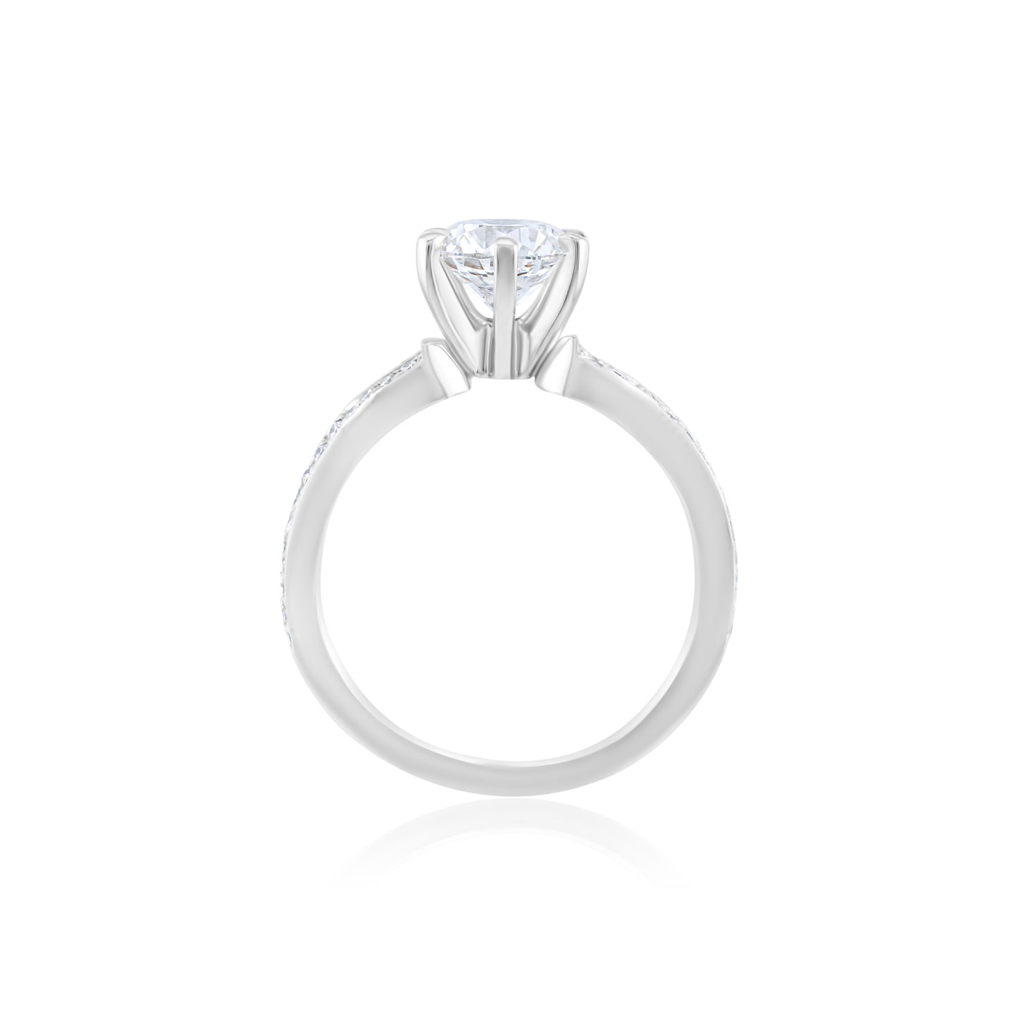 Platinum Diamond Twist Engagement Ring 1 1/3 Ct