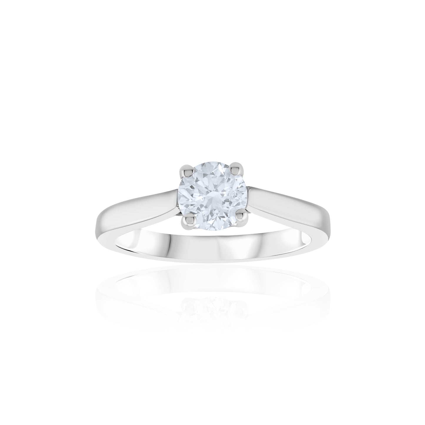 14K Two-Tone Gold Diamond Solitaire ~ 1 Ct