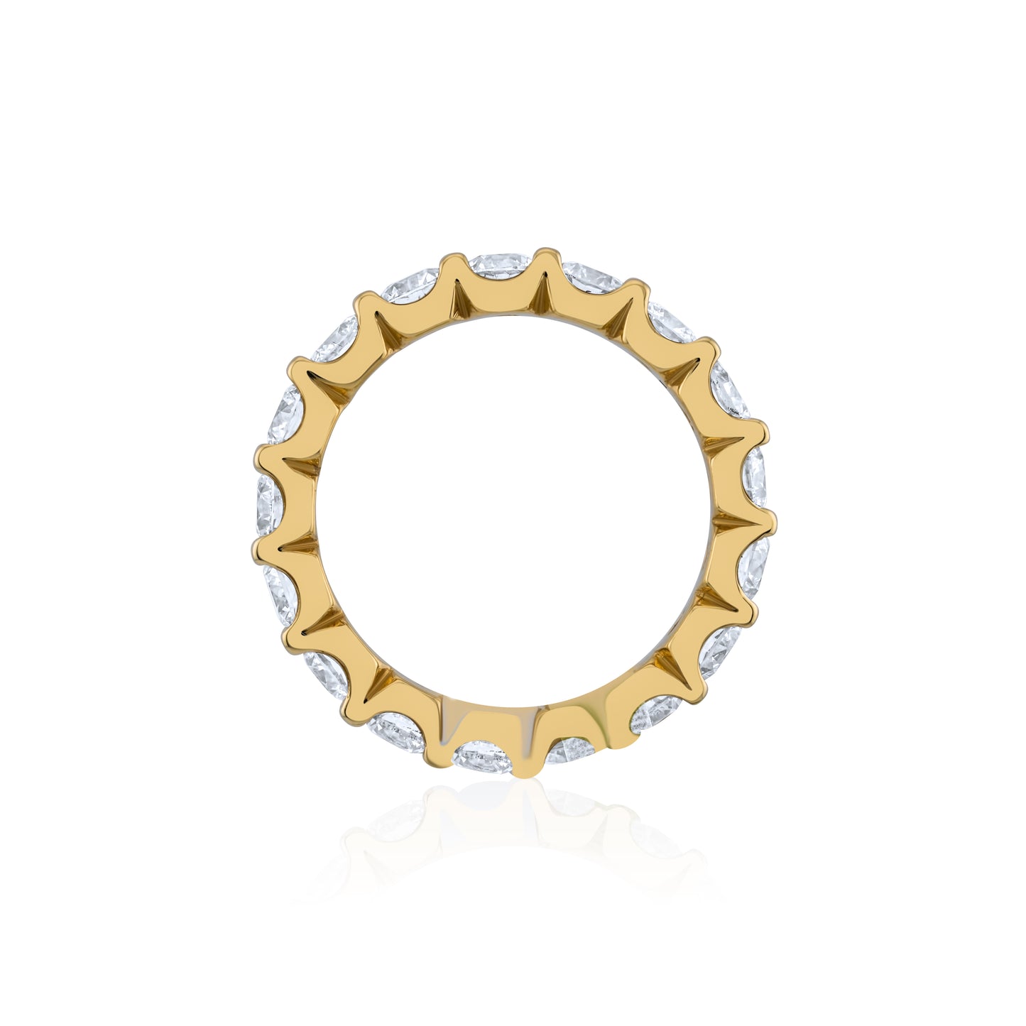 14K Yellow Gold Diamond Eternity Band ~ 3 ½ Ct