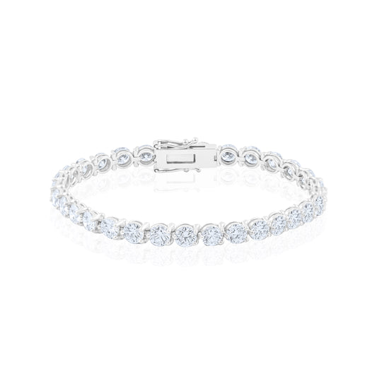 14K White Gold Lab Diamond Tennis Bracelet 14 Ct