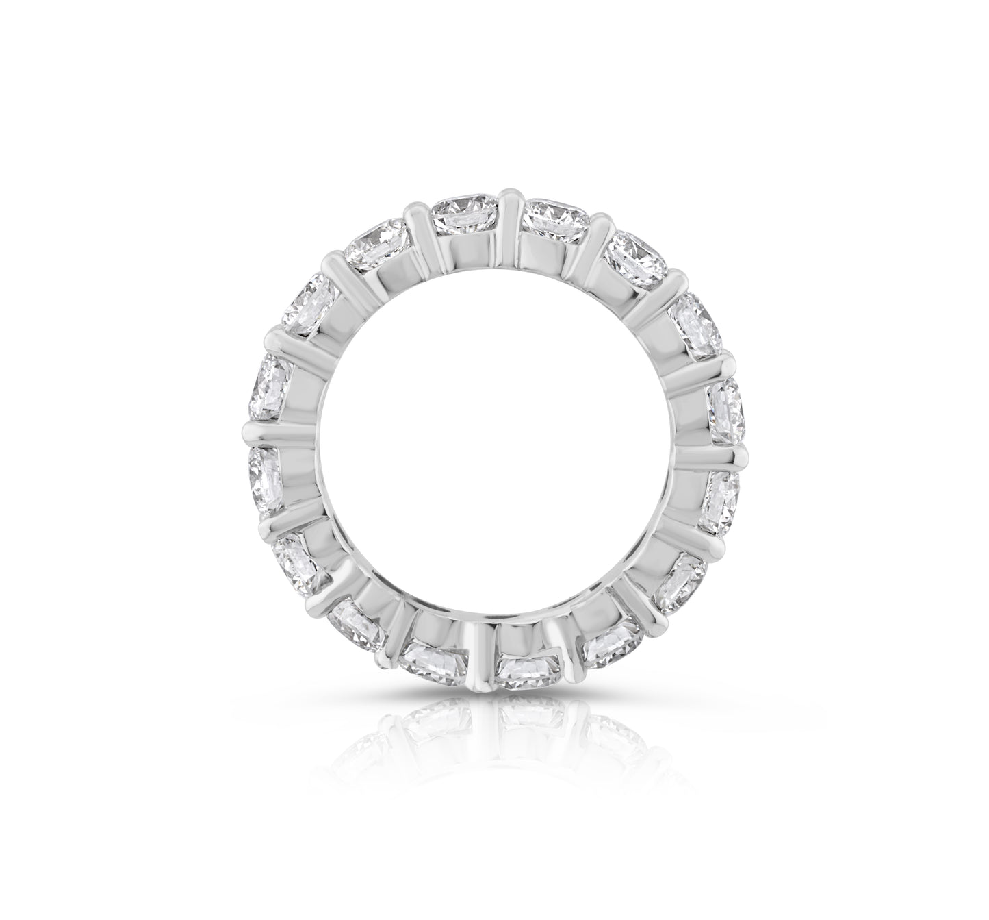 14K White Gold Lab Diamond Eternity Band 3.60 Ct