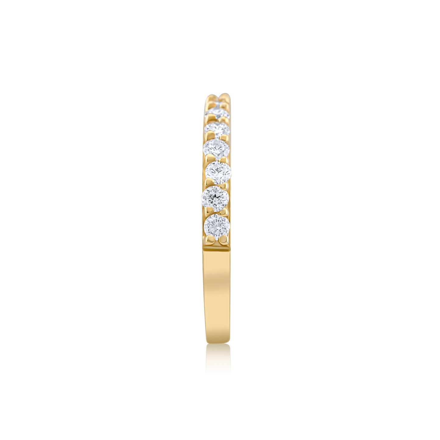 14K Yellow Gold Classic Diamond Band ~ ½ Ct
